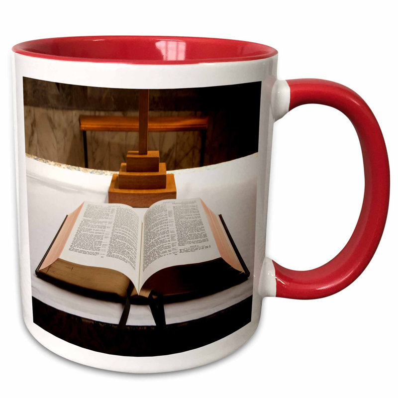 Symple Stuff Firkins Open Bible on Pulpit in Church Coffee Mug Wayfair.ca